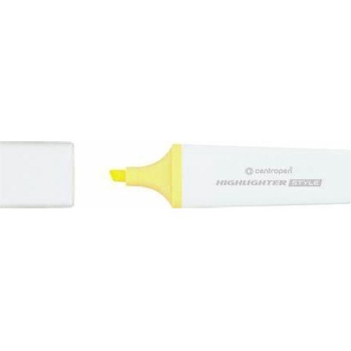 UV устойчив маркер, Centropen, 1 - 4.6 mm, Пастелно жълт