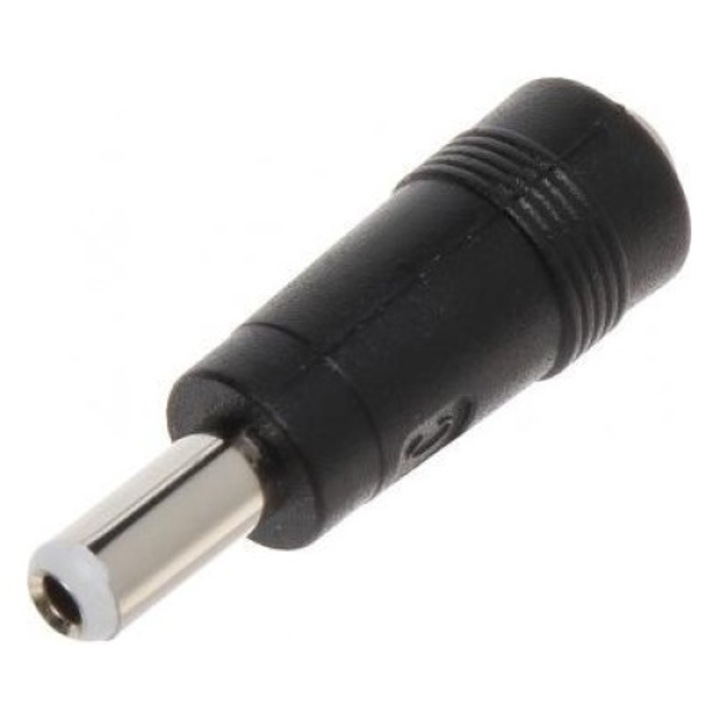 Adaptor cablu alimentare, Metal/Plastic, WT-2.5/GT-55, Negru/Argintiu