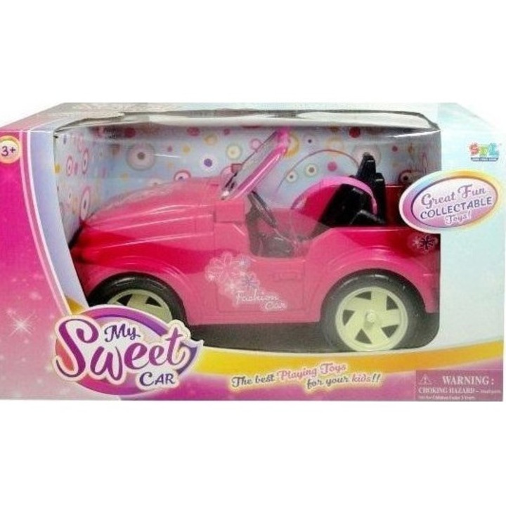 Babaautó, SWEDE, Műanyag, Rózsaszín