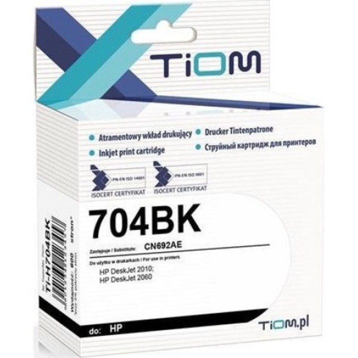 Cerneala Tiom, cartus, negru, 15 ml