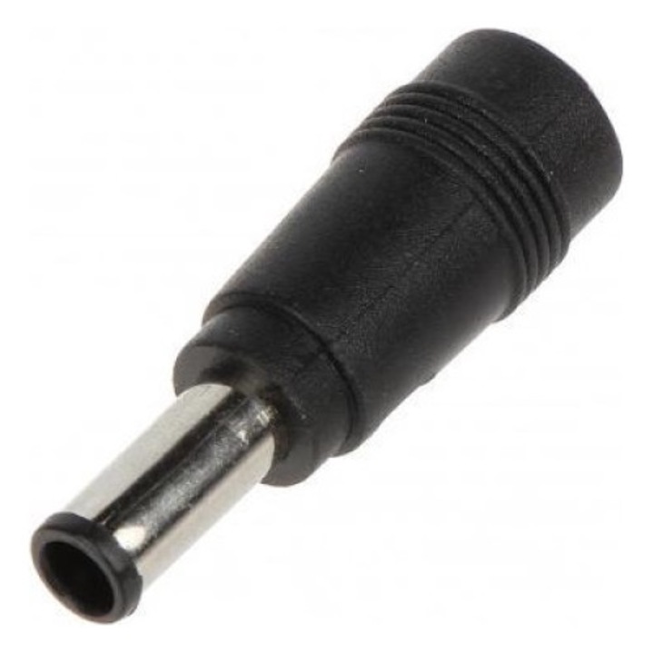 Adaptor cablu alimentare, Metal/Plastic, WT-4.4/GT-55, Negru/Argintiu