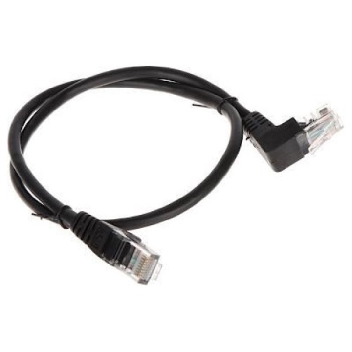 Cabluri patchcord, 0.5m, RJ-45, negru, set