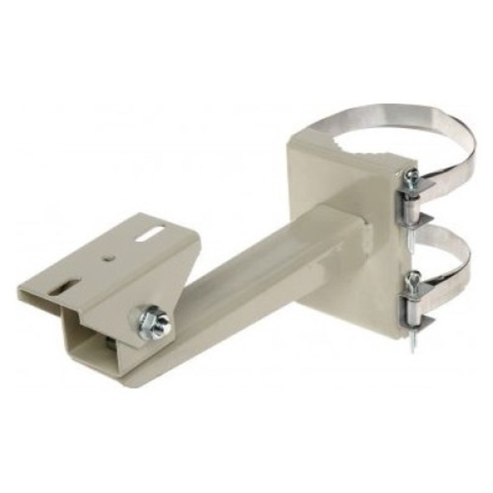 Suport stalp pentru camere de supraveghere, Delta, Otel, Argintiu