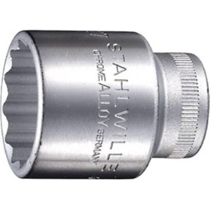 Cheie rotunda in 12 colturi, Stahlwille, otel, crom, 13 mm