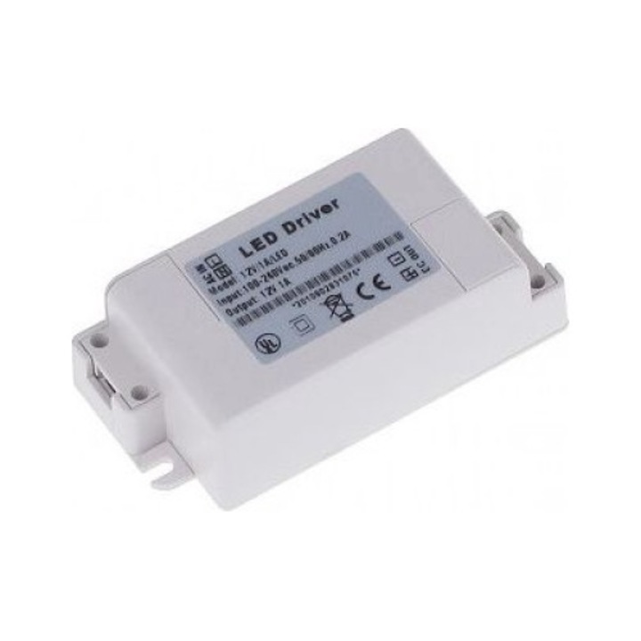 Sursa de alimentare, 12V, 1A, LED, Alb