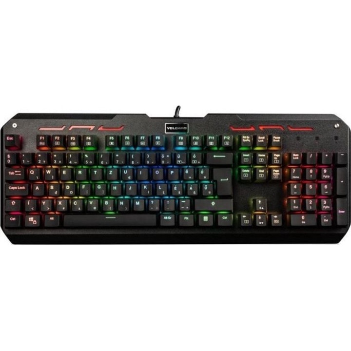Billentyűzet, Modecom, Volcano Hammer Brown, RGB, fekete