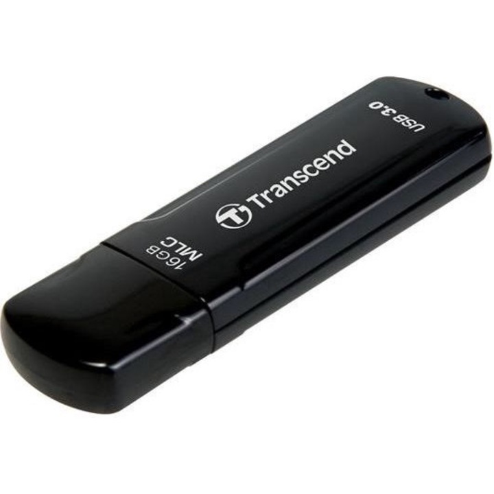 Memorie USB Transcend Flash Disk 16GB JetFlashA®750K, USB 3.0, Negru