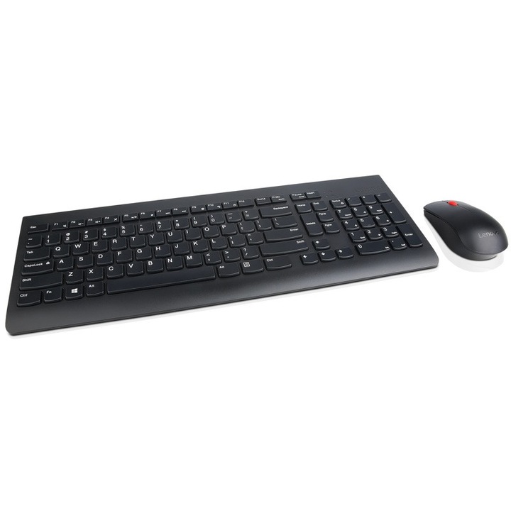 Set tastatura+mouse Ultraslim Plus, Lenovo, Negru