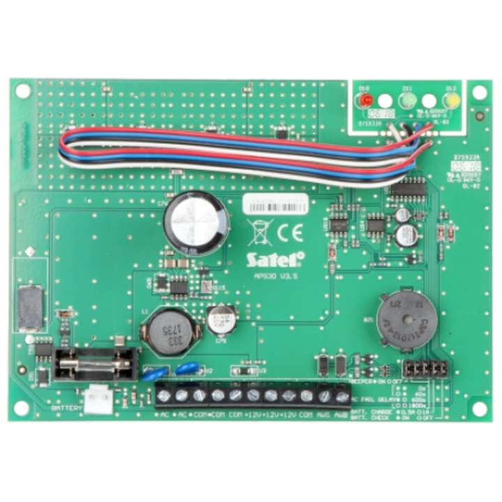 Tápegység, SATEL, APS-30 BO, 12V/ 3A