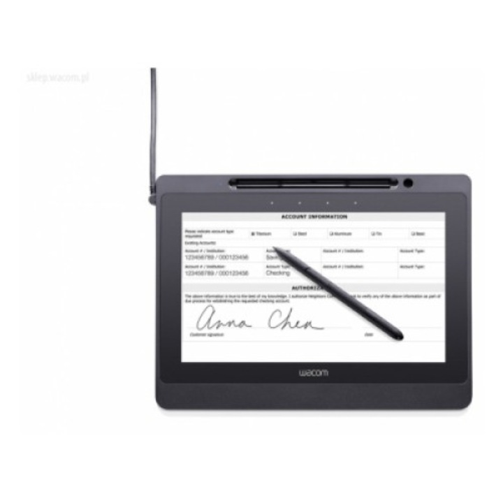 Tableta software semnatura digitala, WACOM, 10.6", Negru