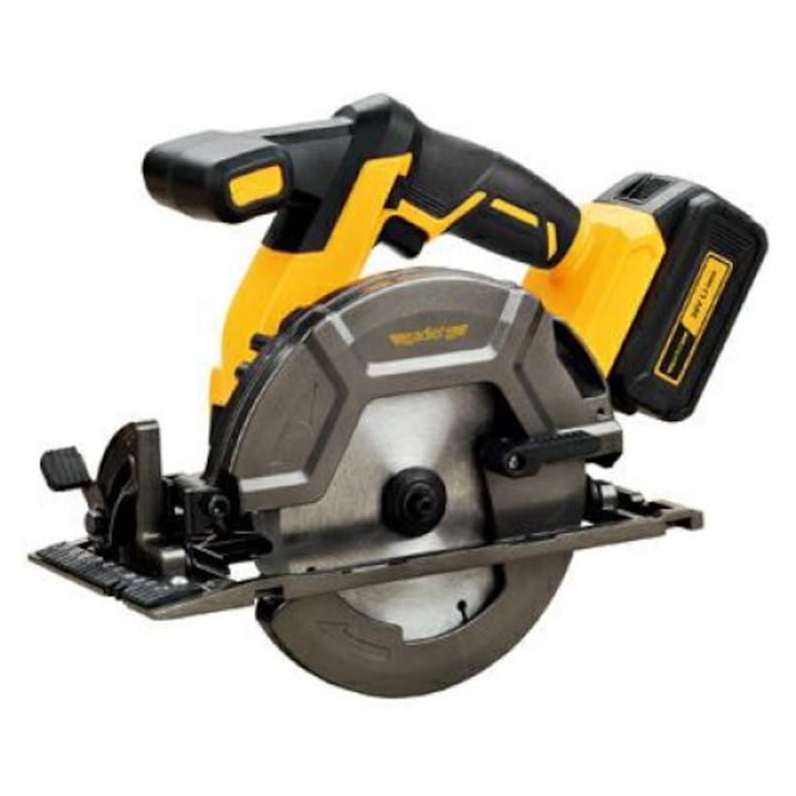 Циркуляр, Adler, 165 мм, 20 V 4Ah, черен/жълт