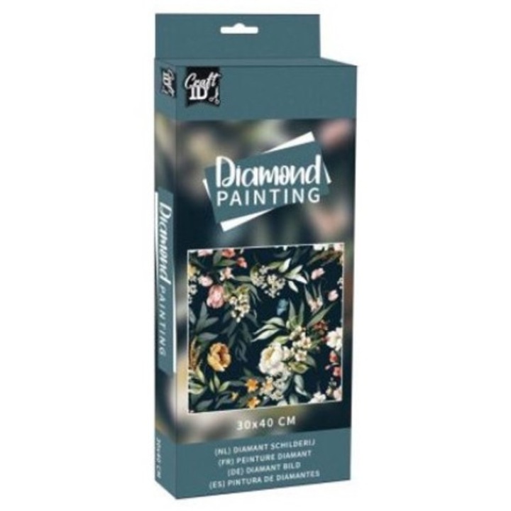 Pictura cu diamant, Grafix, Canvas, Multicolor, 30x40cm