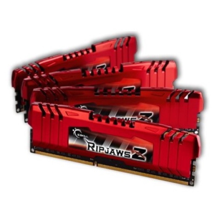 Комплект RAM памет, G.Skill, RipjawsZ, 4 x 8 GB, 1600 MHZ, 4 броя