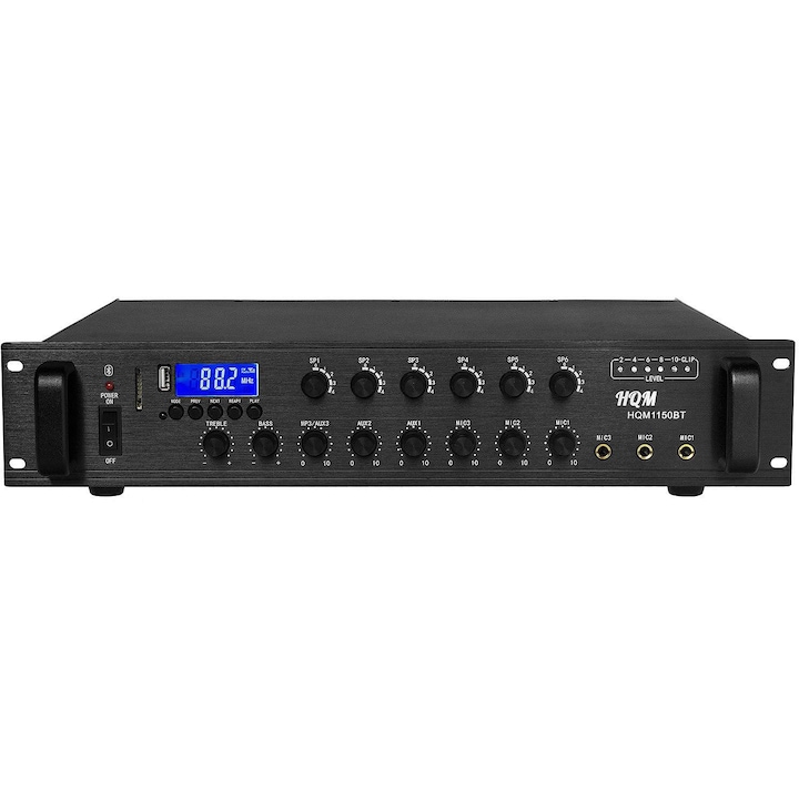 Amplificator HQM, 5 zone, FM/MP3, 150W, 40-18000Hz