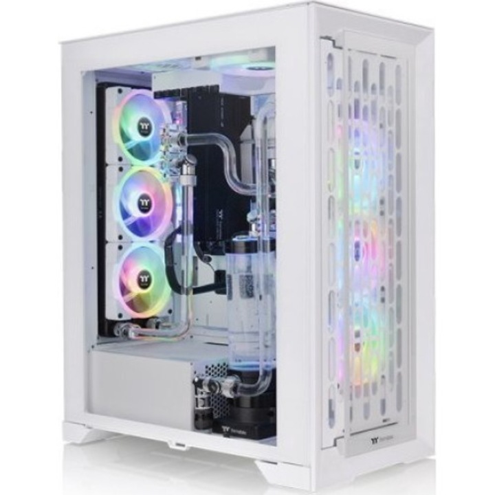 Carcasa Midi Tower, Thermaltake, Policarbonat, Alb