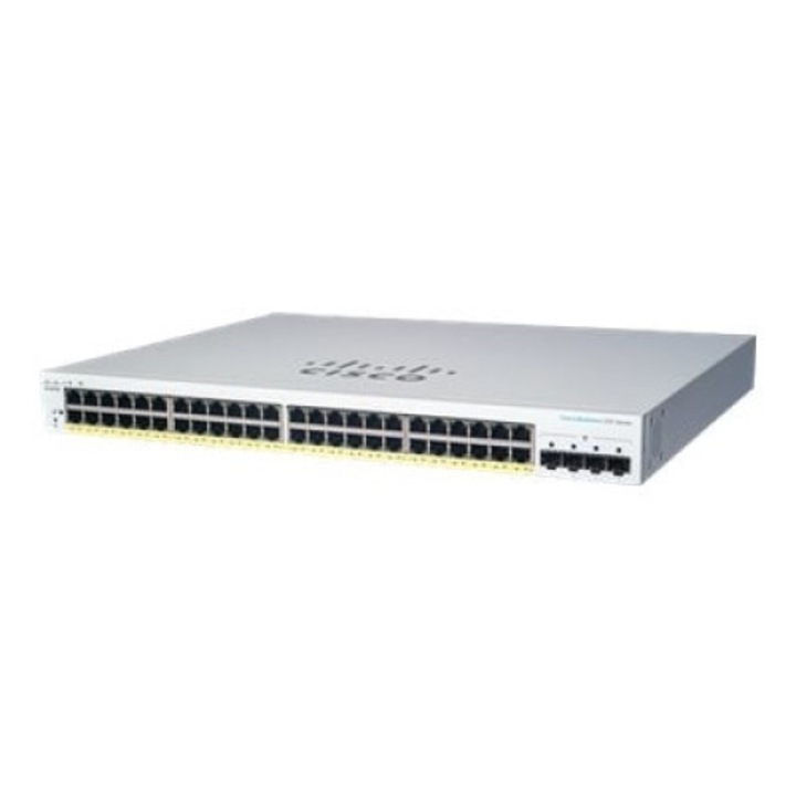 Switch Bus, Cisco, 220, CBS220-48P-4G-EU, fehér