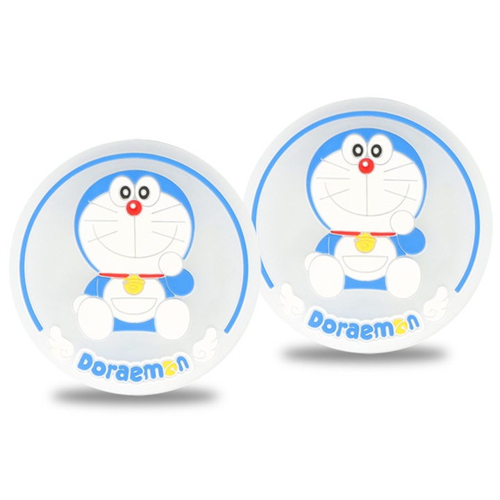 2 db QttvbTna italtartó készlet, nedvszívó, rajzfilmes, gumi, univerzális