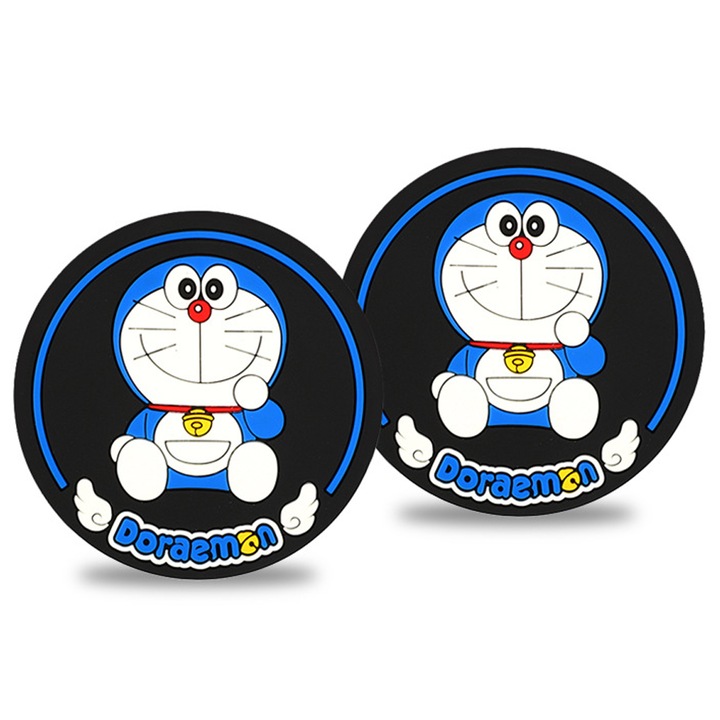 Autós pohártartó, vicces rajzfilm dizájnnal, nedvszívó, 10x10cm