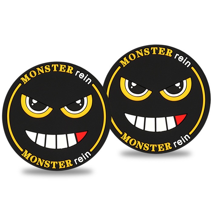 Set 2 suporturi pentru cana, design cartoon, multicolor