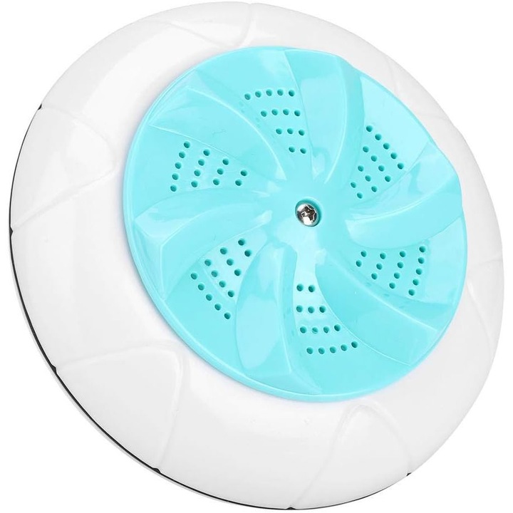 Преносима ултразвукова пералня, ABS, USB захранване, 5 V DC, 13 x 5.3 cm, Бяло / Синьо