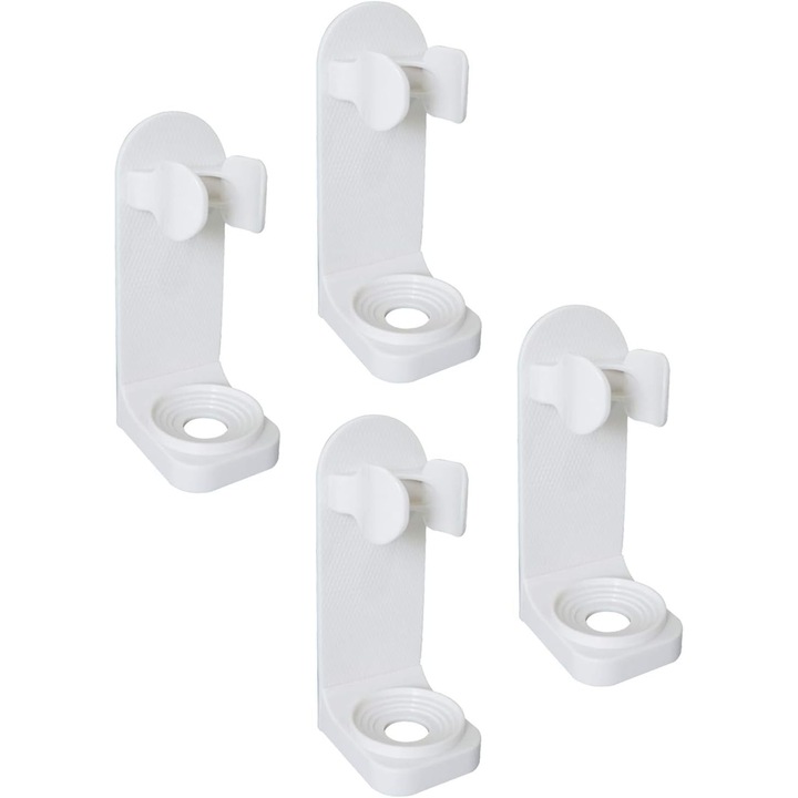 4 db Tovbmup elektromos fogkefe tartó készlet, ABS, fehér, 2,3x4,7x9,8 cm