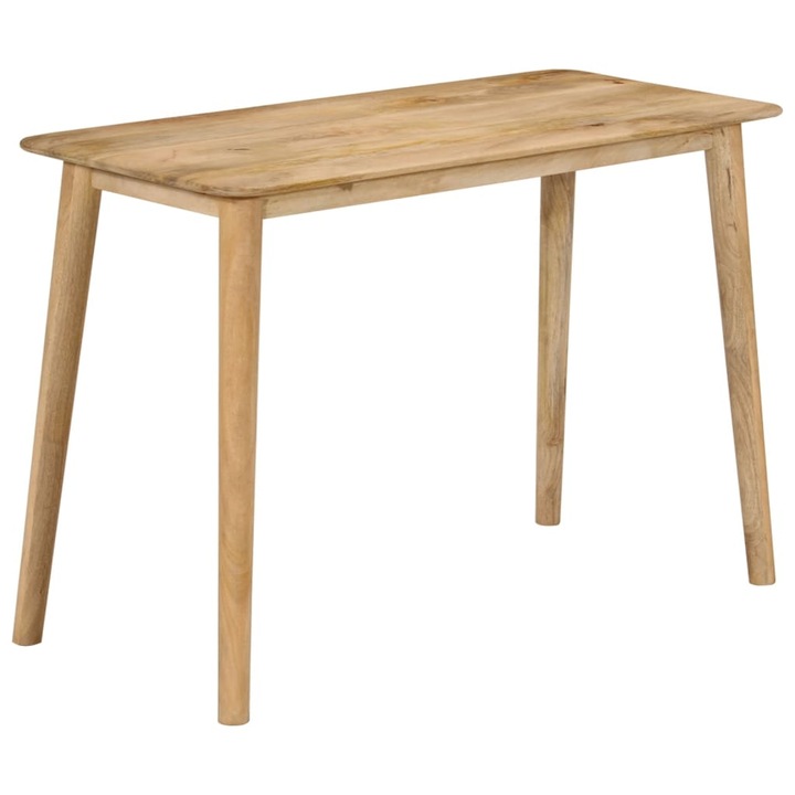 Трапезна маса vidaXL, 112x52x76 cм, Мангово дърво масив, 10.9 Kg