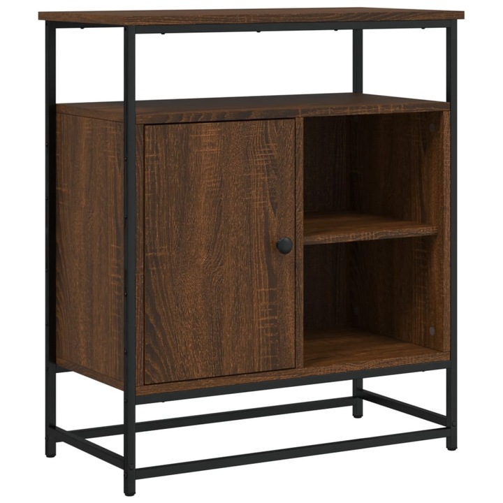 Dulap vidaXL, stejar maro, 69x35x80 cm, lemn prelucrat, 18.4 kg