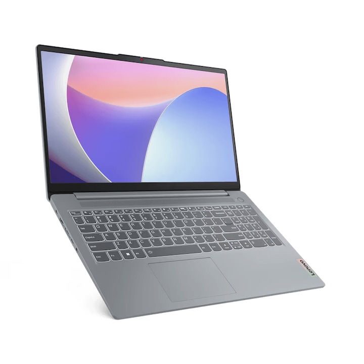 Лаптоп Lenovo IdeaPad Slim 3 15IAN8, 82XB0047BM, 15.6", Intel Core i3-N305 (8-ядрен), Intel Iris Xe Graphics, 8GB 4800MHz LPDDR5, Сив