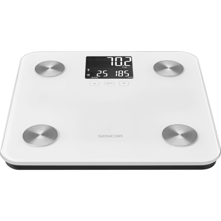 Sencor SBS 6025WH Персонален фитнес кантар, max 180 кг, Бял