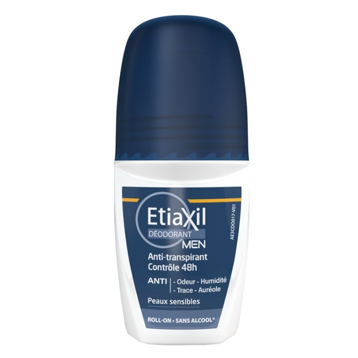 Deodorant roll-on pentru barbati Etiaxil 48 h pentru piele sensibila 50 ml