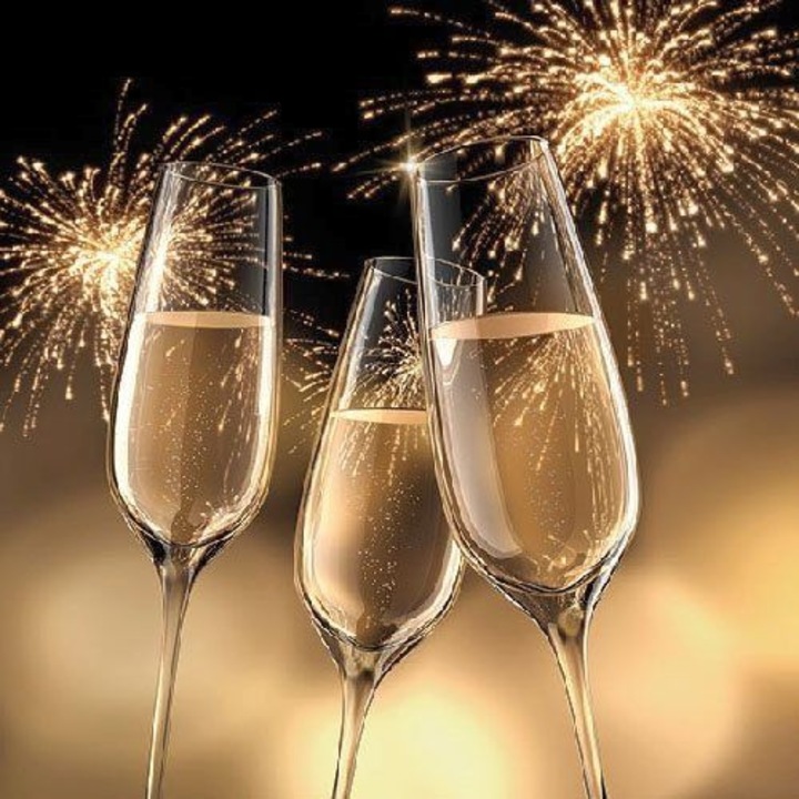 Set 20 Servetele Ambiente Celebration Gold, 33 x 33 cm, Negru/Auriu