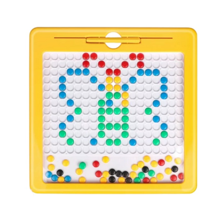 Set creativ, tabla magnetica + creion magnetic, TeleOnline Europe, Plastic, Multicolor