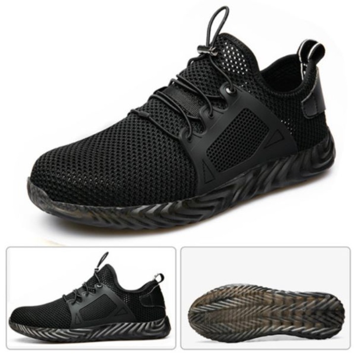 Удобни ежедневни мъжки обувки, черни, Reinfore, 42