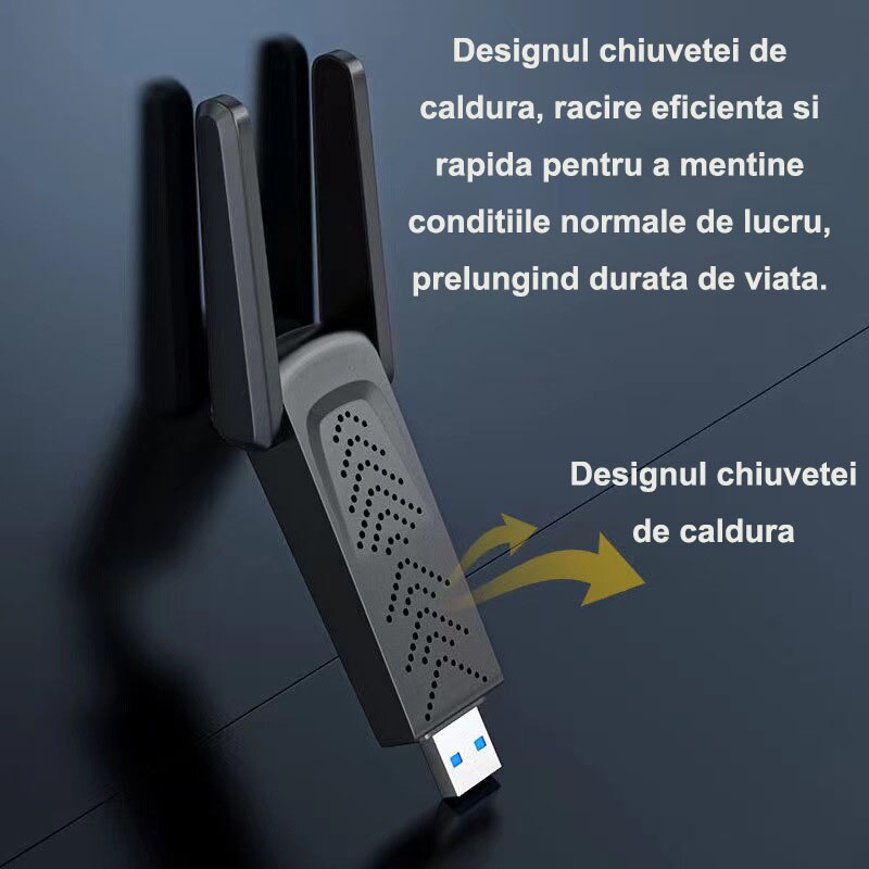 VELOGK Adattatore WiFi, wireless USB wifi per PC,1300 Mbps Dual Band 2.4G/5GHz, 802.11AC, 3.0 VELOGK Adattatore WiFi, wireless USB wifi per PC,1300 Mbps Dual Band 2.4G/5GHz, 802.11AC, 3.0