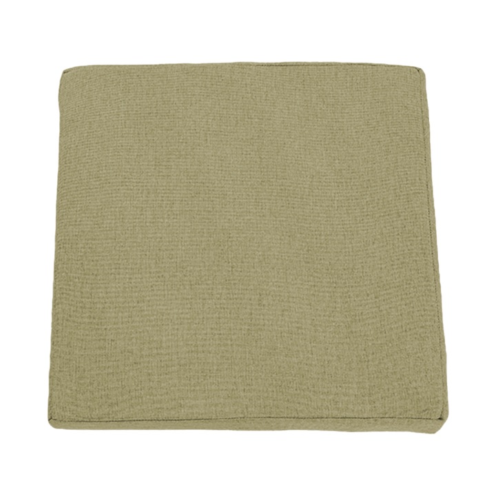 Perna decorativa pentru scaun, spuma cu memorie/catifea, verde, 40x40cm