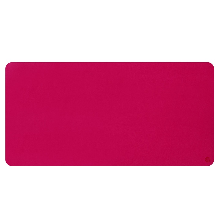 Mousepad PadForce® Minimalist din Lana Sintetica pentru birou, Gaming, Office, antiderapant - Roz, 140x60cm