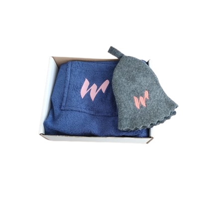 Pachet Waincris S-MAN2: 1 sort sauna barbati, 1 caciula sauna gri si cutie