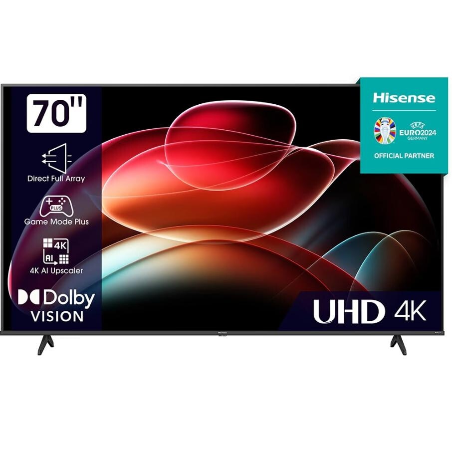 Televizor LED Smart HISENSE 70A6K, UltraHD 4K, HDR, 178 cm, Clasa G, Gri