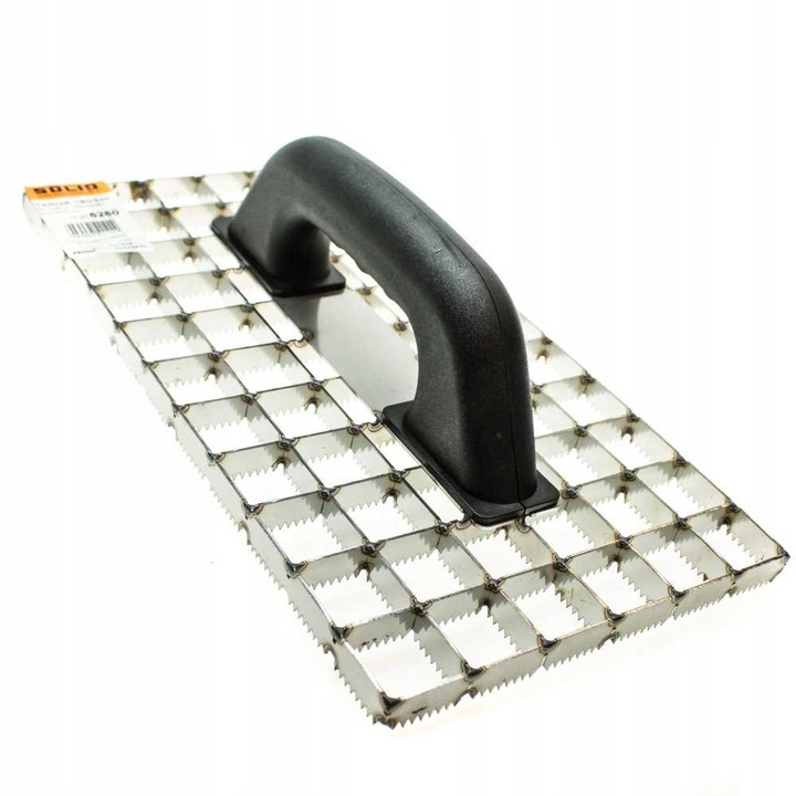 Mistrie pentru polistiren, Solid, Inox, 180x330 mm, Gri/Negru