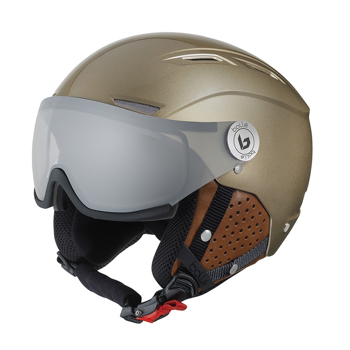 Casca de schi BOLLE BACKLINE VISOR PREMIUM, Auriu