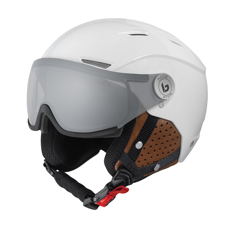 Casca de schi BOLLE BACKLINE VISOR PREMIUM, Alb