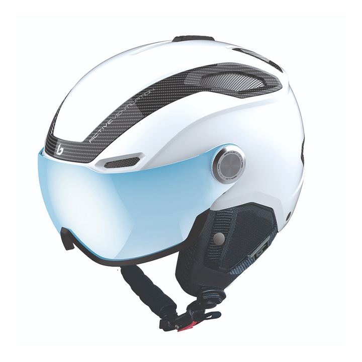 Casca de schi BOLLE V-LINE CARBON, Alb, 52-55 cm