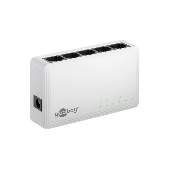 Switch 5 porturi Gigabit, 1000 Mbit/s, 5 x RJ45