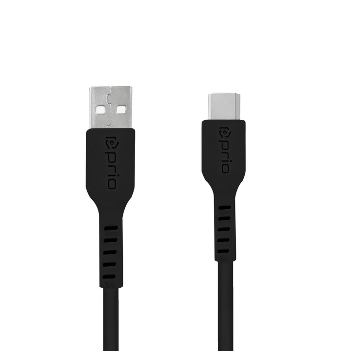 Cablu de incarcare si sincronizare de mare viteza USB C la USB A 3A, 2 m, L262, Negru