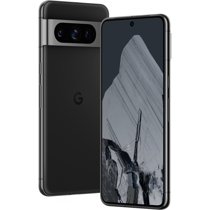 Мобилен телефон Google Pixel 8 Pro, 128GB, 12GB RAM, 5G, Dual-SIM, Black Volcanique