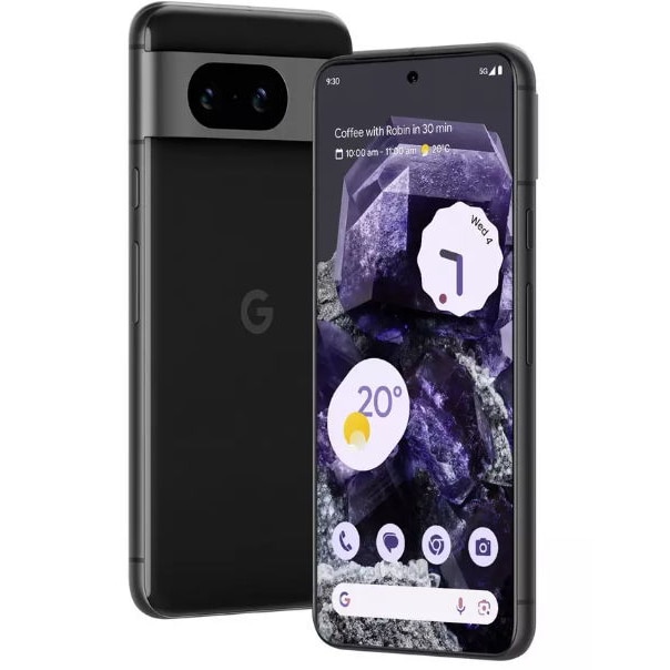 Telefon Mobil Google Pixel 8, Procesor Google Tensor G3 Nona-core, OLED Capacitive Touchscreen 6.2", 8GB RAM, 256GB Flash, Camera Duala 50+12MP, Wi-Fi, 5G, Dual SIM, Android, Negru