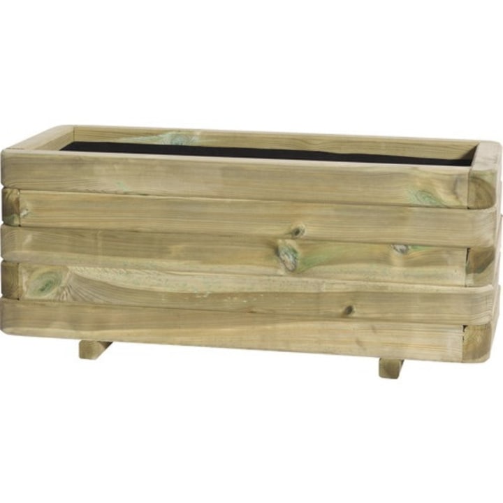 Jardiniera Toscana, Lemn, 90x40x35 Cm, Verde