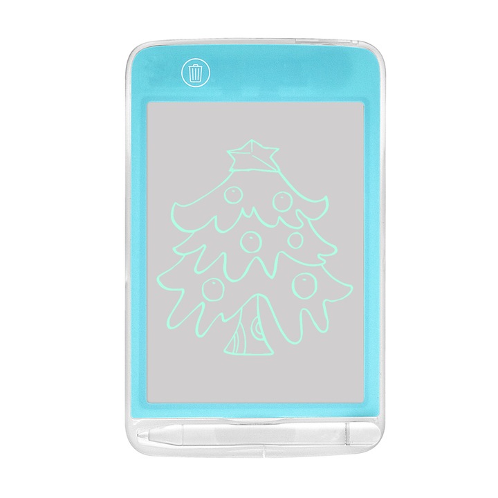 Tableta LCD pentru scris HERUSI, jucarie pentru copii, design dragut, ultra-subtire, multicolor, 3-8 ani