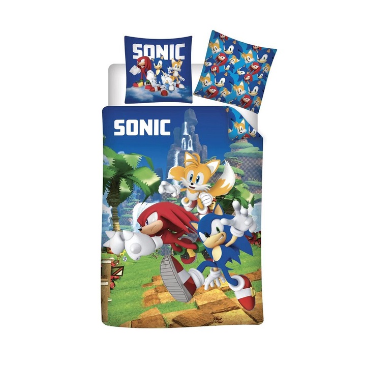 Sonic a sündisznó ovis ágyneműhuzat 100x135cm 40x60cm