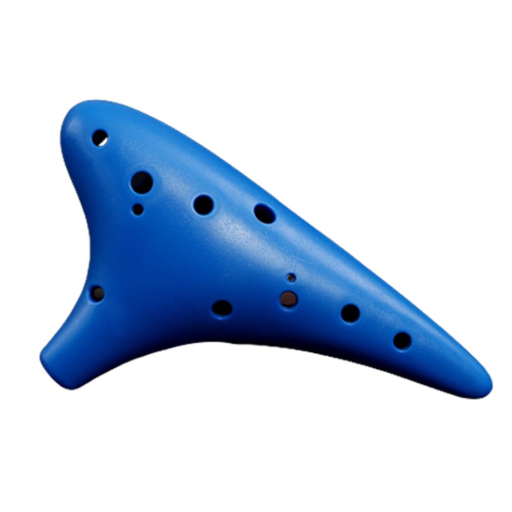 カオリタソ Ocarina din plastic 12 gauri, Cozevdnt, sunet excelent, albastra